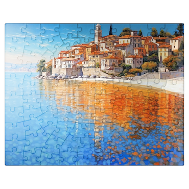 puzzleplate Mediterranean Village by Crystal-Clear Coast 100 Jigsaw Puzzle