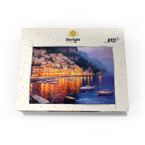 Positano at Twilight with Reflections 1000 Jigsaw Puzzle box view3