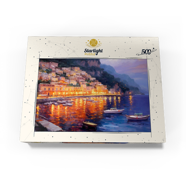 Positano at Twilight with Reflections 500 Jigsaw Puzzle box view3