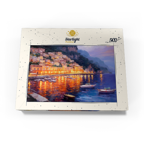 Positano at Twilight with Reflections 500 Jigsaw Puzzle box view3