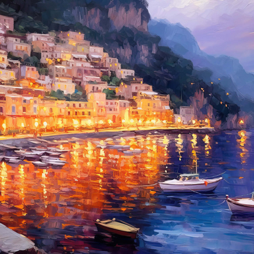 Positano at Twilight with Reflections 500 Jigsaw Puzzle 3D Modell