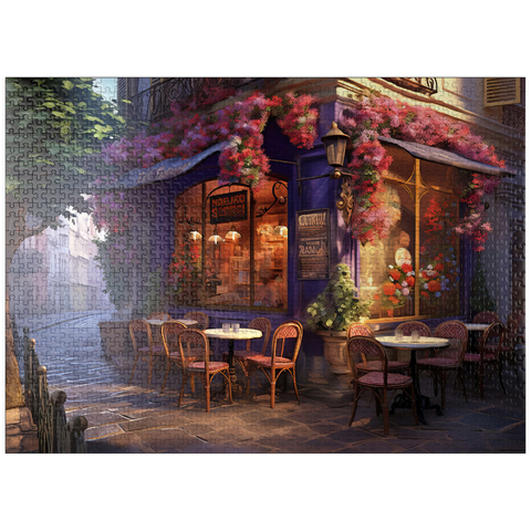 puzzleplate Charming Parisian Café Corner 1000 Jigsaw Puzzle