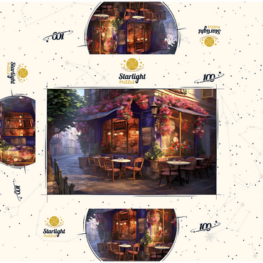 Charming Parisian Café Corner 100 Jigsaw Puzzle box 3D Modell