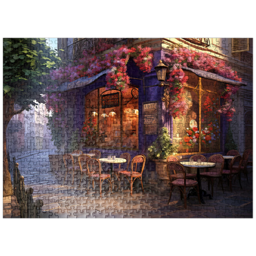 puzzleplate Charming Parisian Café Corner 500 Jigsaw Puzzle