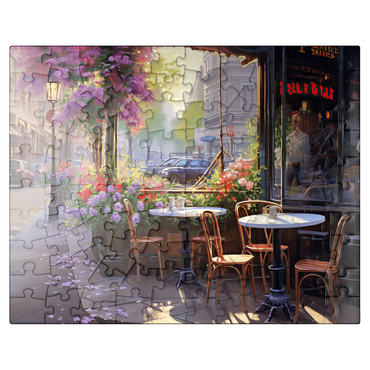 puzzleplate Parisian Sidewalk Café in Bloom 100 Jigsaw Puzzle
