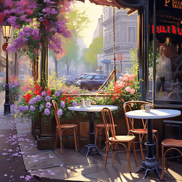 Parisian Sidewalk Café in Bloom 100 Jigsaw Puzzle 3D Modell