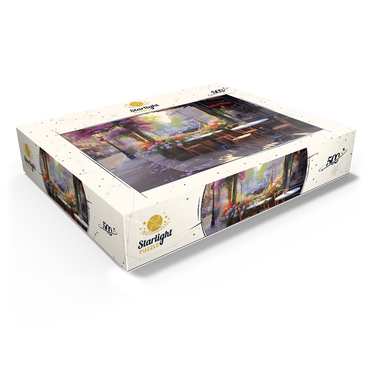 Parisian Sidewalk Café in Bloom 500 Jigsaw Puzzle box view1