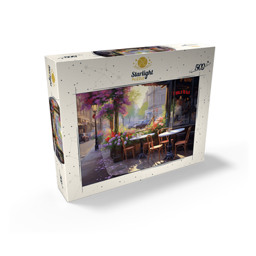 Parisian Sidewalk Café in Bloom 500 Jigsaw Puzzle box view2