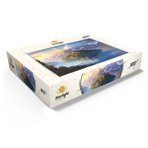 Lake Bled Island and Alpine Peaks 1000 Jigsaw Puzzle box view1