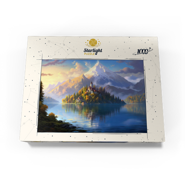 Lake Bled Island and Alpine Peaks 1000 Jigsaw Puzzle box view3