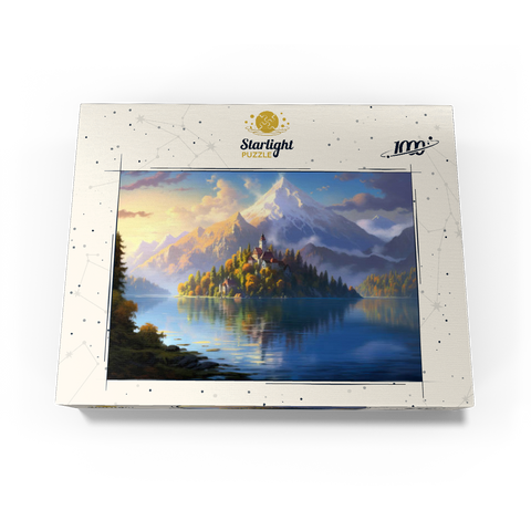 Lake Bled Island and Alpine Peaks 1000 Jigsaw Puzzle box view3