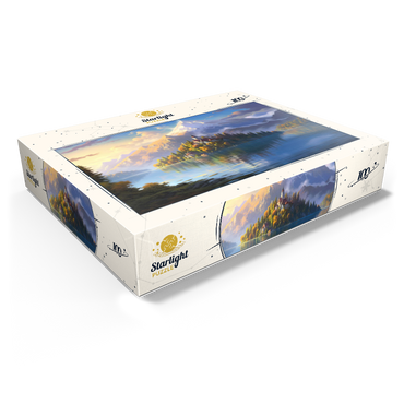 Lake Bled Island and Alpine Peaks 100 Jigsaw Puzzle box view1