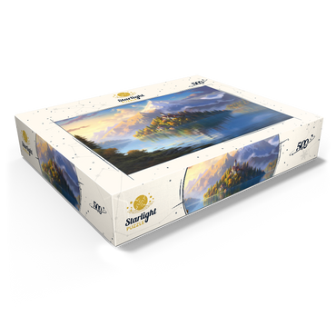 Lake Bled Island and Alpine Peaks 500 Jigsaw Puzzle box view1