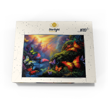 Colorful Butterflies in Enchanted Forest 1000 Jigsaw Puzzle box view3