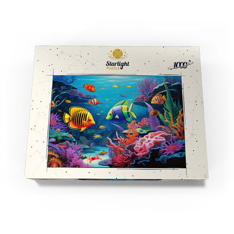 Vibrant Tropical Coral Reef Scene 1000 Jigsaw Puzzle box view3