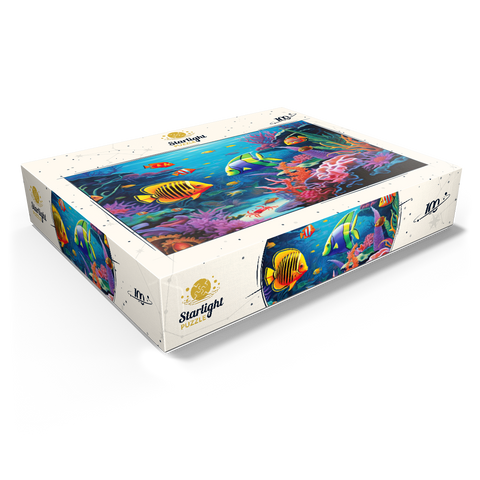 Vibrant Tropical Coral Reef Scene 100 Jigsaw Puzzle box view1