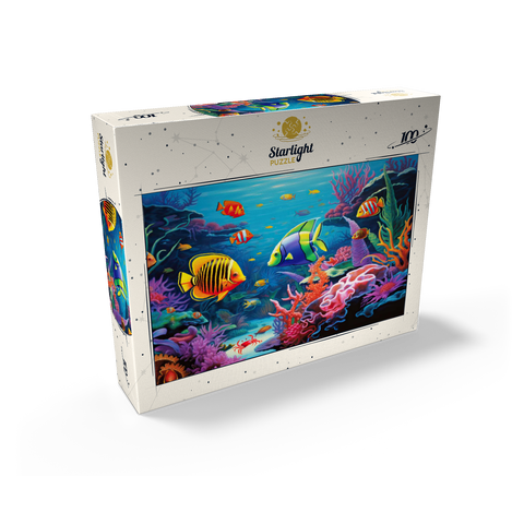 Vibrant Tropical Coral Reef Scene 100 Jigsaw Puzzle box view2