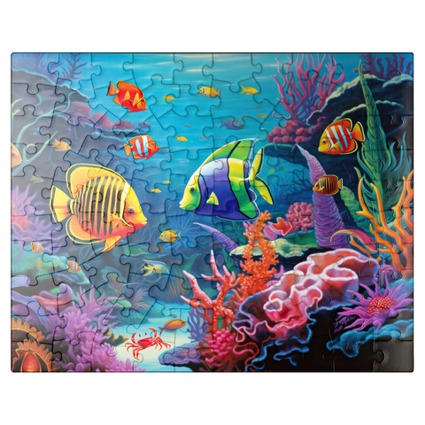 puzzleplate Vibrant Tropical Coral Reef Scene 100 Jigsaw Puzzle
