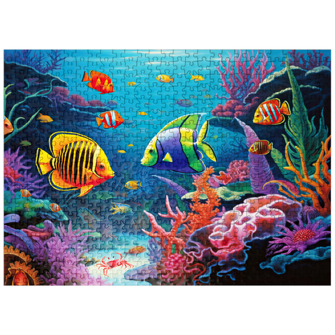 puzzleplate Vibrant Tropical Coral Reef Scene 500 Jigsaw Puzzle