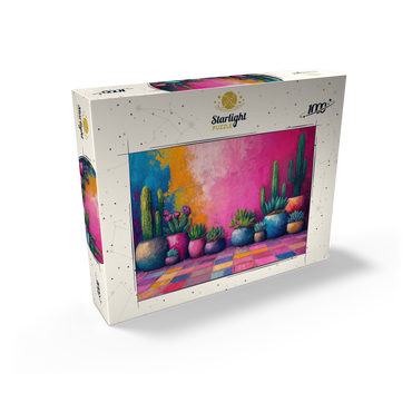 Colorful Cactus and Succulent Display 1000 Jigsaw Puzzle box view2