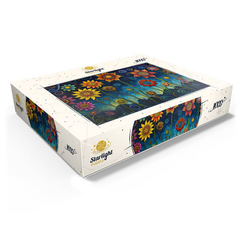 Whimsical Nighttime Flower Garden 1000 Jigsaw Puzzle box view1