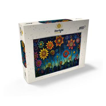 Whimsical Nighttime Flower Garden 1000 Jigsaw Puzzle box view2