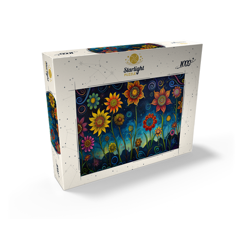 Whimsical Nighttime Flower Garden 1000 Jigsaw Puzzle box view2