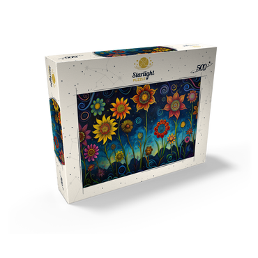 Whimsical Nighttime Flower Garden 500 Jigsaw Puzzle box view2