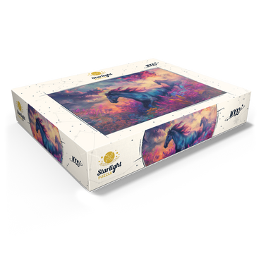 Majestic Horses in Vibrant Fantasy Landscape 1000 Jigsaw Puzzle box view1