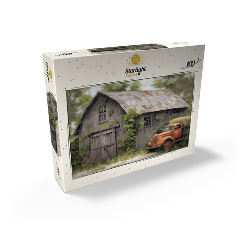 Rustic Barn and Vintage Hay Truck 100 Jigsaw Puzzle box view2