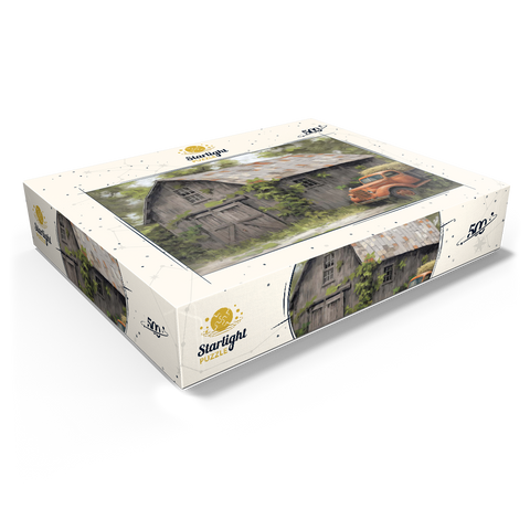 Rustic Barn and Vintage Hay Truck 500 Jigsaw Puzzle box view1