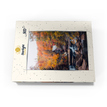 Historic Mill Amid Vibrant Autumn Foliage 500 Jigsaw Puzzle box view3