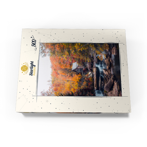 Historic Mill Amid Vibrant Autumn Foliage 500 Jigsaw Puzzle box view3