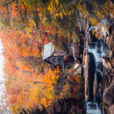Historic Mill Amid Vibrant Autumn Foliage 500 Jigsaw Puzzle 3D Modell