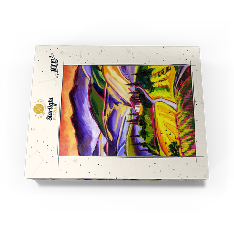 Vibrant Tuscan Countryside Landscape 1000 Jigsaw Puzzle box view3