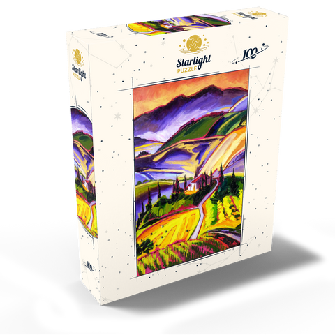 Vibrant Tuscan Countryside Landscape 100 Jigsaw Puzzle box view2