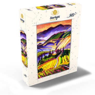 Vibrant Tuscan Countryside Landscape 500 Jigsaw Puzzle box view2