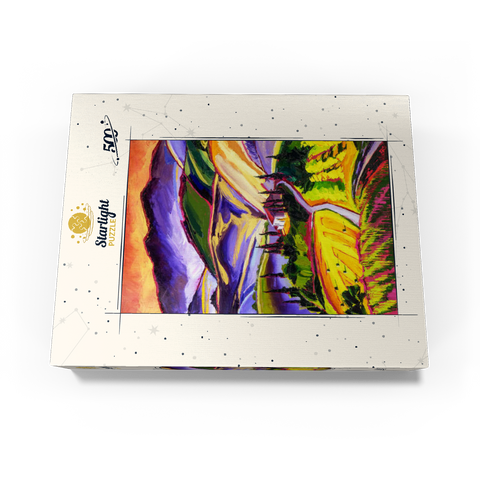 Vibrant Tuscan Countryside Landscape 500 Jigsaw Puzzle box view3