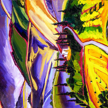 Vibrant Tuscan Countryside Landscape 500 Jigsaw Puzzle 3D Modell