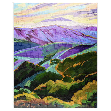 puzzleplate Vivid Hills and Vibrant Valleys 100 Jigsaw Puzzle