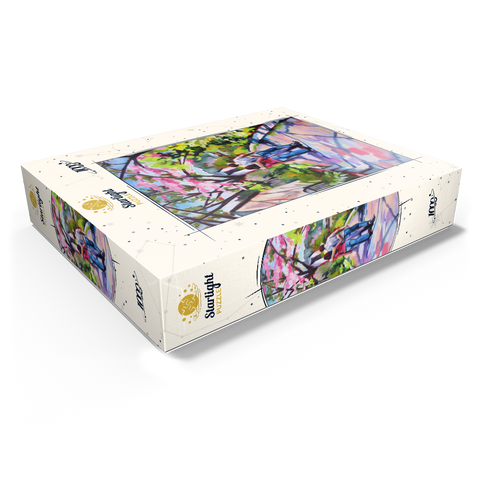 Couple Strolling Under Blossoming Trees 1000 Jigsaw Puzzle box view1