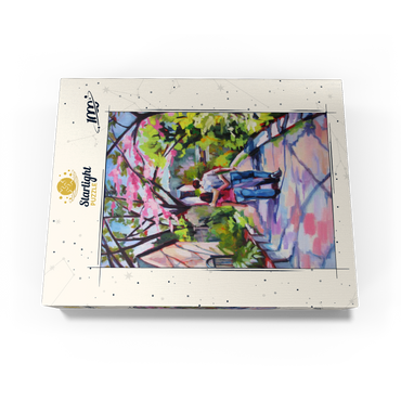 Couple Strolling Under Blossoming Trees 1000 Jigsaw Puzzle box view3