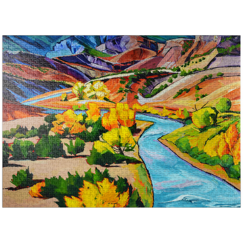 puzzleplate Vivid Canyon River Landscape 1000 Jigsaw Puzzle