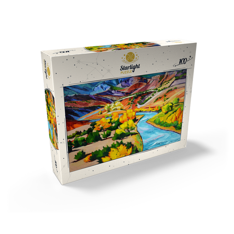 Vivid Canyon River Landscape 100 Jigsaw Puzzle box view2