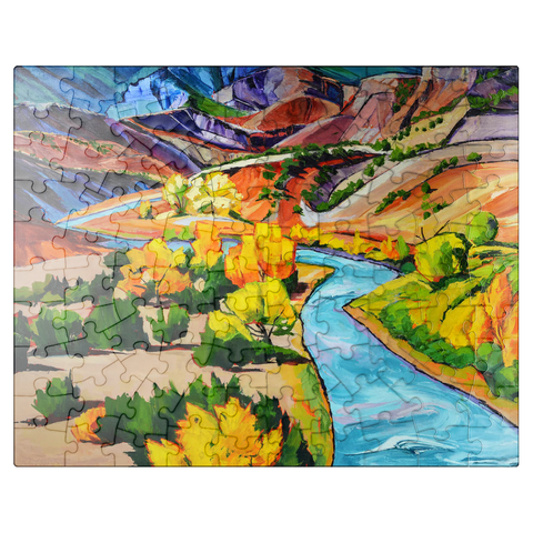puzzleplate Vivid Canyon River Landscape 100 Jigsaw Puzzle