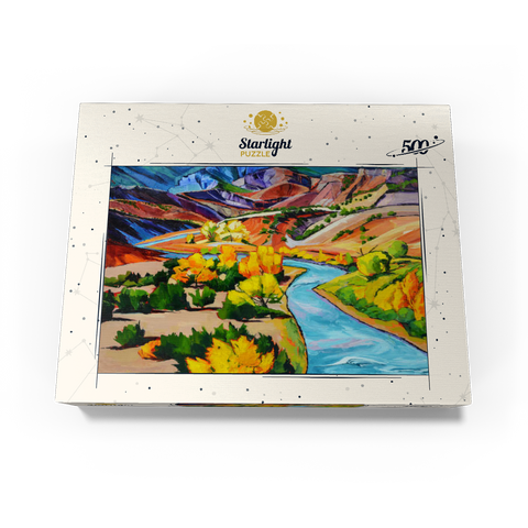 Vivid Canyon River Landscape 500 Jigsaw Puzzle box view3