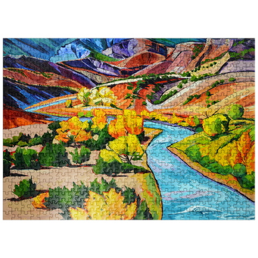 puzzleplate Vivid Canyon River Landscape 500 Jigsaw Puzzle