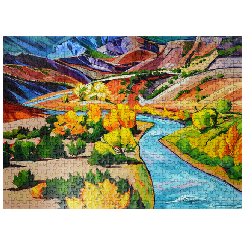 puzzleplate Vivid Canyon River Landscape 500 Jigsaw Puzzle