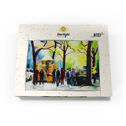 Lively Park Scene with Vibrant Colors 1000 Jigsaw Puzzle box view3