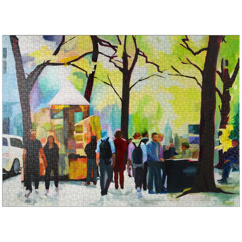puzzleplate Lively Park Scene with Vibrant Colors 1000 Jigsaw Puzzle
